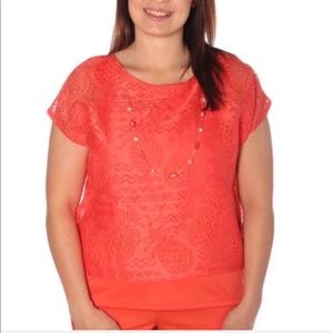 NWT ALFRED DUNNER / Feels Like Spring Woven Top